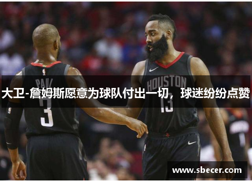大卫-詹姆斯愿意为球队付出一切，球迷纷纷点赞