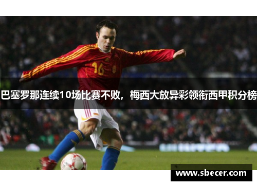 巴塞罗那连续10场比赛不败，梅西大放异彩领衔西甲积分榜